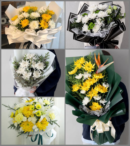 山西忻州五台县白家庄镇水湾村白事花束代送
